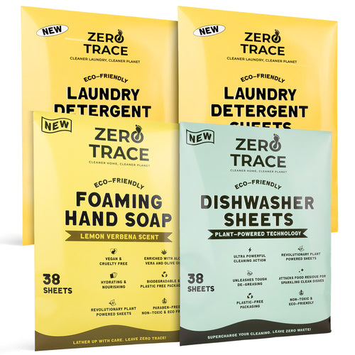 Eco-friendly Zero Trace Complete Care Collection- Bundle laundry soap and hand soap.