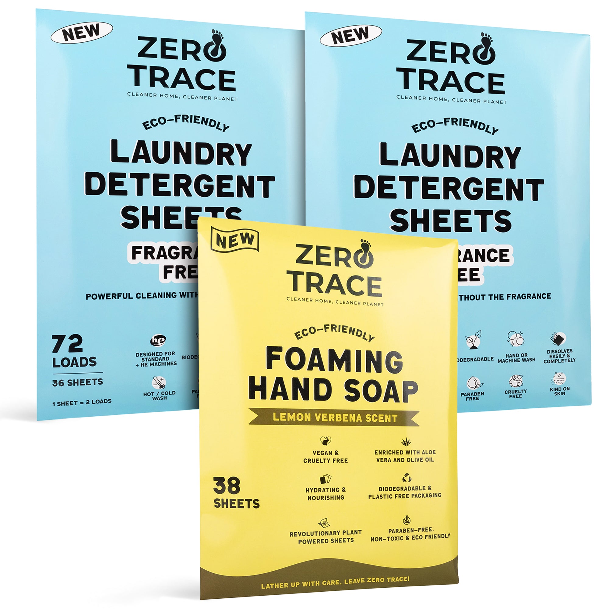 Zero Trace Eco-Friendly Starter Kit- Bundle for a sustainable lifestyle.