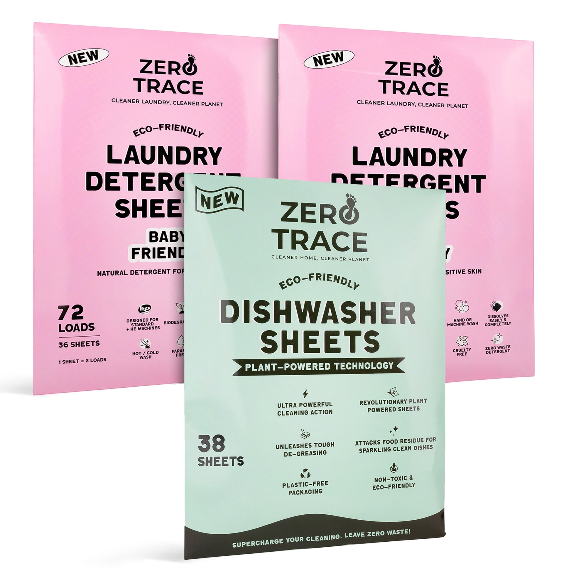 Zero Trace Daily Essentials Pack- Bundle that are sustainable and eco-friendly.