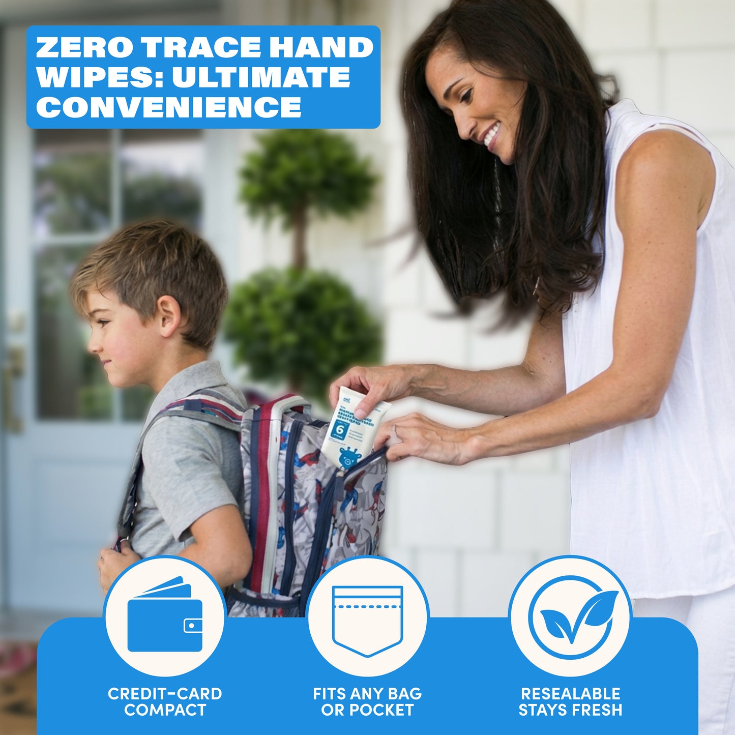 Zero Trace Pocket Hand Sanitizing Wipes