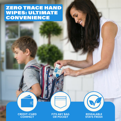 Zero Trace Pocket Hand Sanitizing Wipes